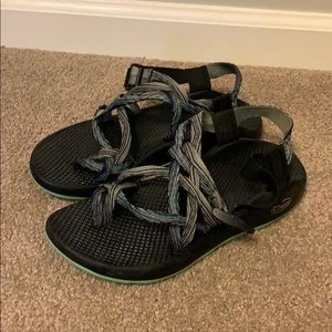 Double strap Chacos with toe loop